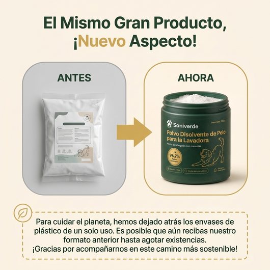 Disolvente de Pelo de Mascotas Saniverde